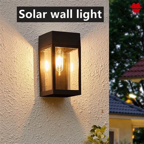 outdoor gate lamp|Solar Wall Light Outdoor Waterproof Gate Light Wall Lights Solar .